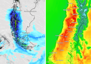 DMC advierte: Magallanes enfrentará lluvias, viento y tormentas, mientras el centro se prepara para el calor extremo