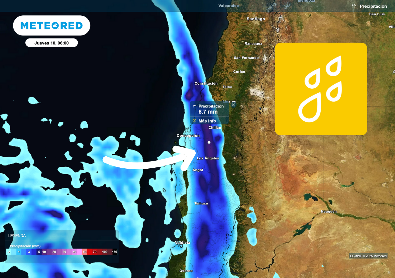 Intenso frente meteorológico amenaza a siete regiones de Chile