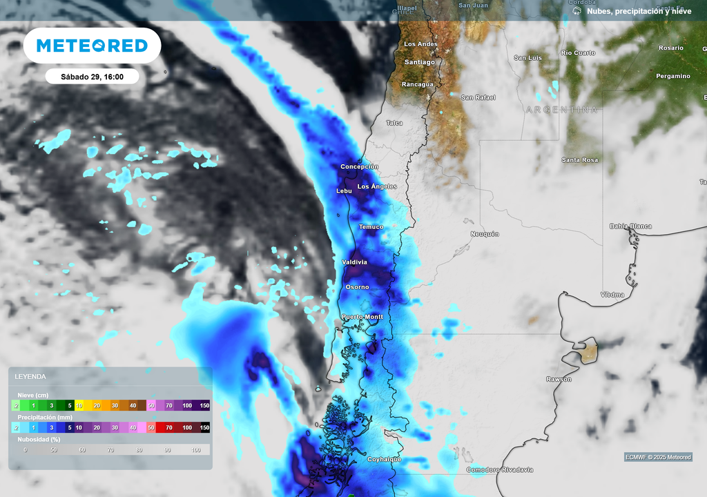 mapa de lluvia y nieve. mapa de lluvia y nieve.