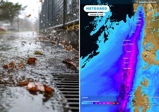 DMC extiende su aviso hasta el Biobío: entre 15 y 55 mm de lluvia caerán en corto periodo de tiempo este sábado