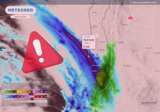 DMC prevé fuertes lluvias en pocas horas en el centro de Chile y emite dos alarma meteorológicas para las próximas horas