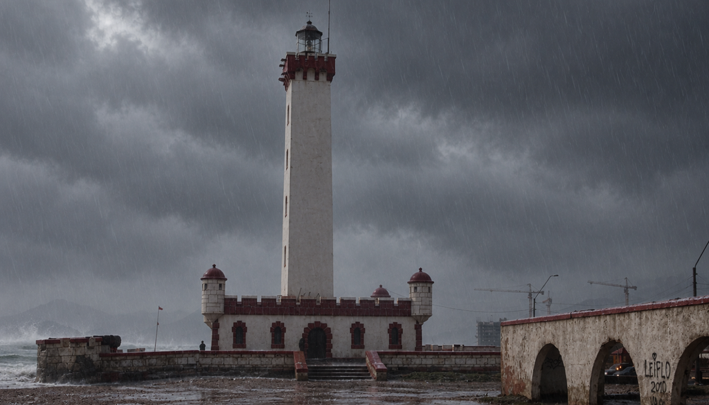 La Serena registró 29 mm de lluvia en 24 horas en octubre de 2015.