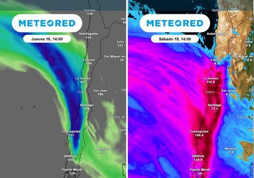 DMC y Meteored confirman la semana m&aacute;s inestable del invierno para Santiago: m&aacute;s de 70 mm entre jueves y viernes