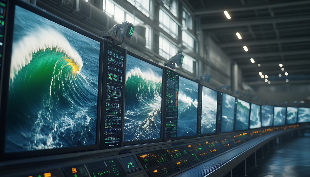 A atmosfera funciona como um espelho do oceano; grandes movimentos de água provocam perturbações nos eletrões lá no alto, revelando o perigo antes mesmo de a onda chegar à costa.