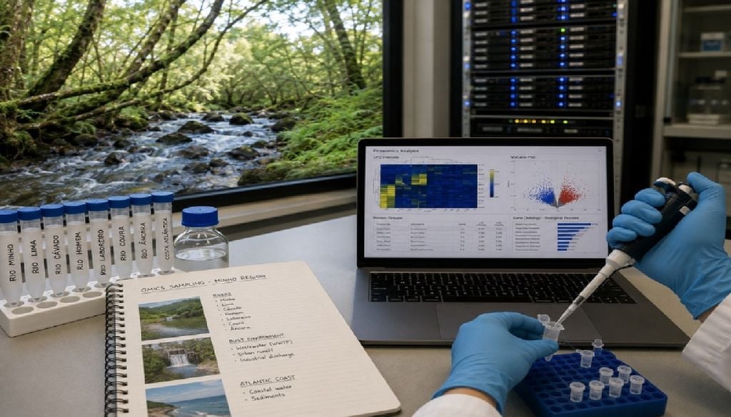 Amostras e análise computacional O GENE2ECO visa transformar informação sobre a biodiversidade em conhecimento preditivo, essencial para apoiar uma gestão ambiental mais sustentável. Foto: UMinho