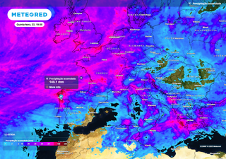 Do tempo seco a mais de 150 mm de chuva: na próxima semana o Minho estará entre as regiões mais chuvosas da Europa