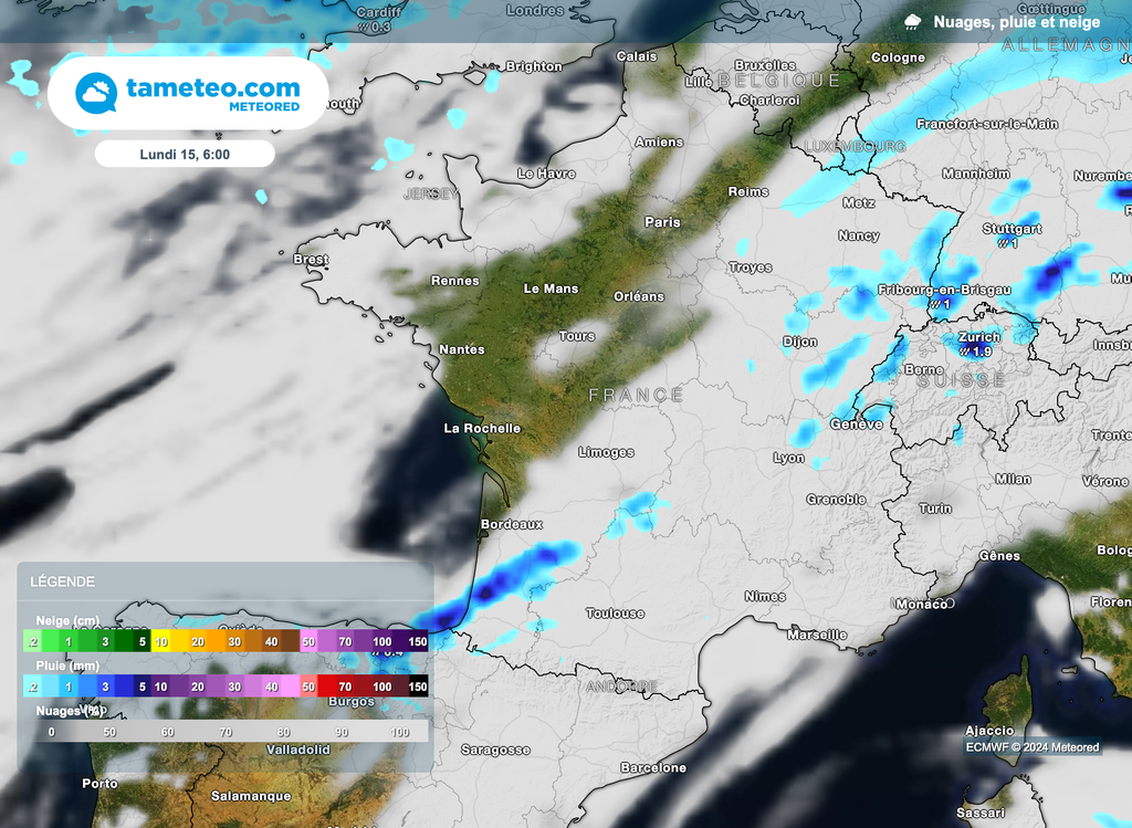 Un peu d'instabilité en perspective pour le début de semaine en France.