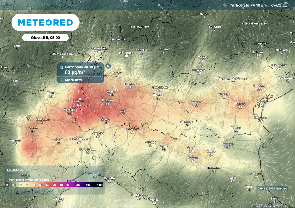 Inquinamento nord Italia