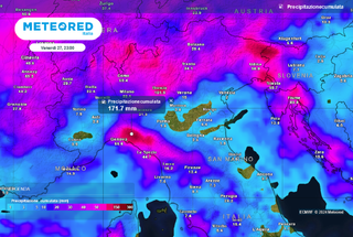 Domani un raro fiume atmosferico arriverà in Italia, attenzione agli effetti meteo in queste 3 regioni