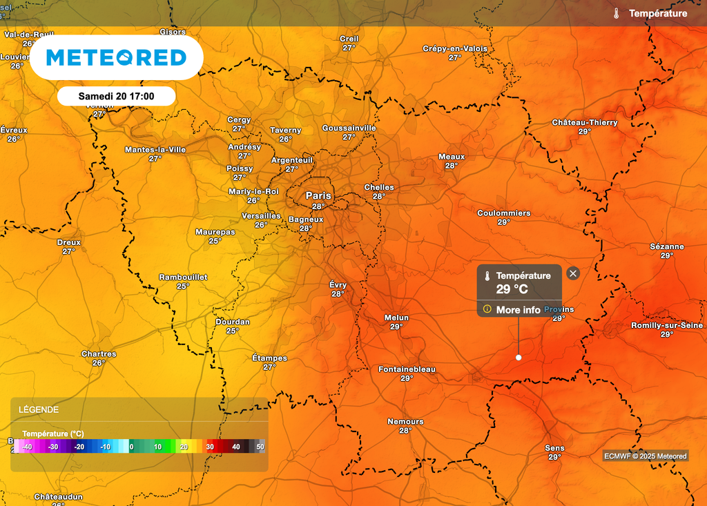 La chaleur se maintient samedi avec près de 30 degrés.