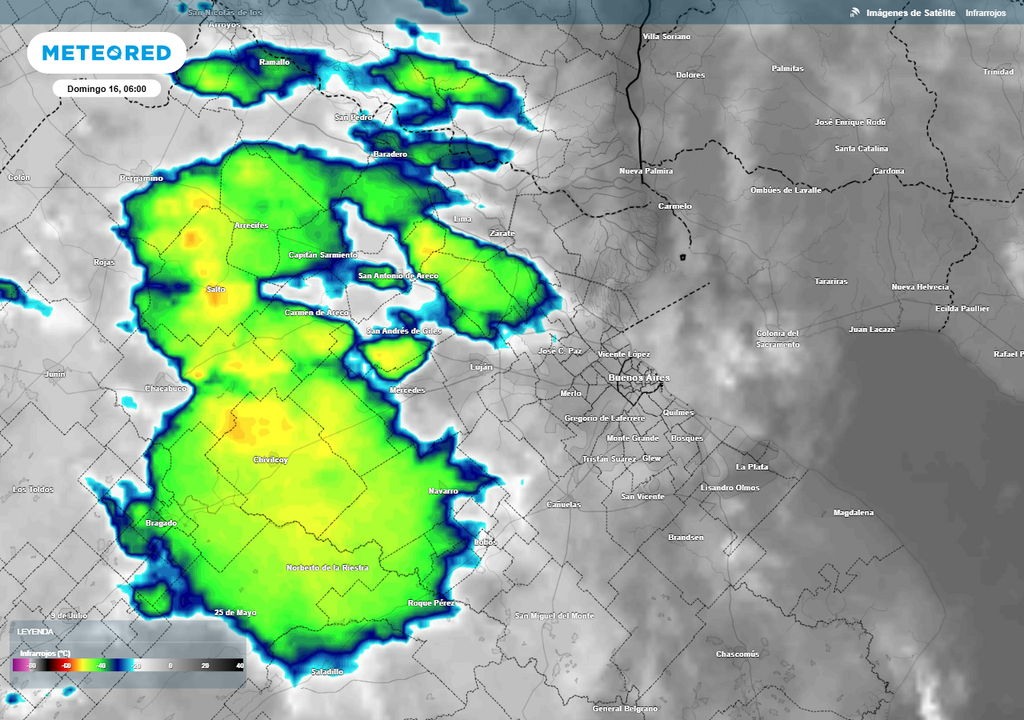 Lluvias Buenos Aires domingo