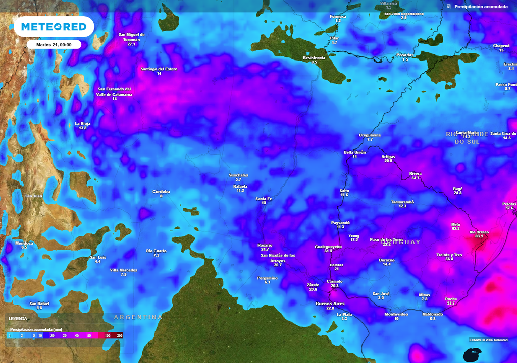 alerta tormentas fuertes domingo Argentina Buenos Aires lluvias