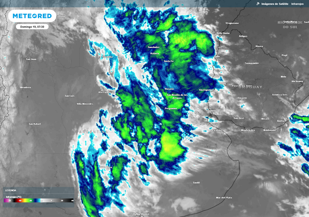 alerta tormentas fuertes domingo Argentina Buenos Aires lluvias