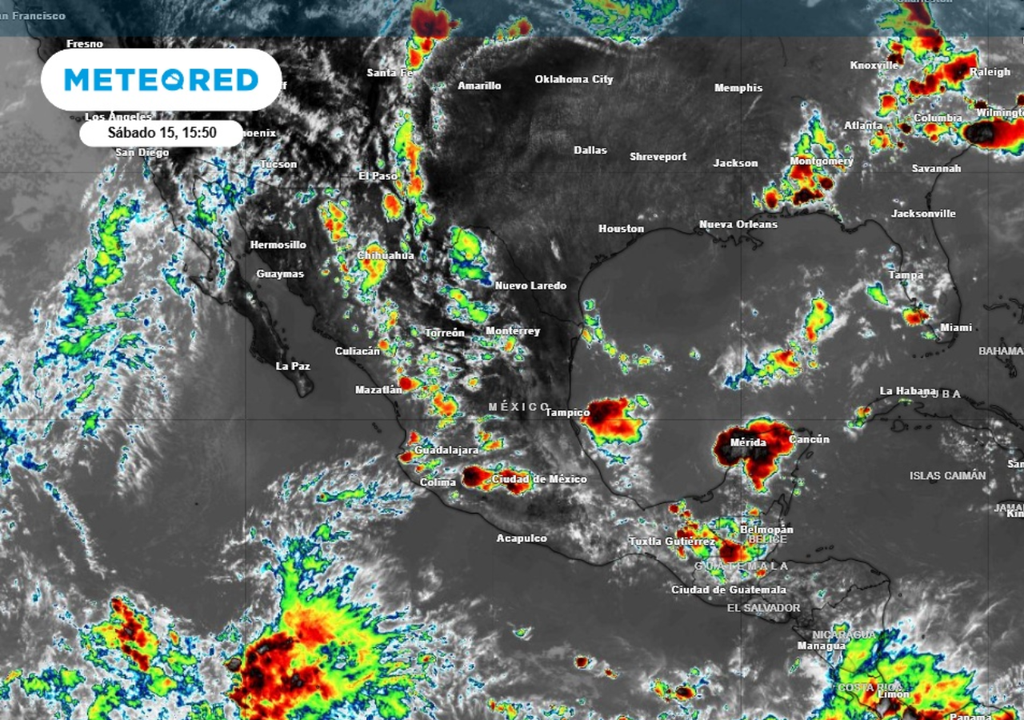 Tormenta Lluvias intensas, granizo y posibles inundaciones se presentarán este domingo en varios estados de México.
