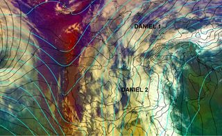 ¿Dónde está y estará la borrasca Daniel?