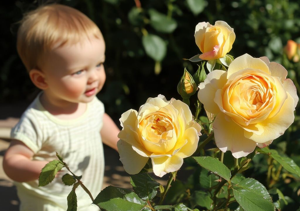 niños peligro rosales