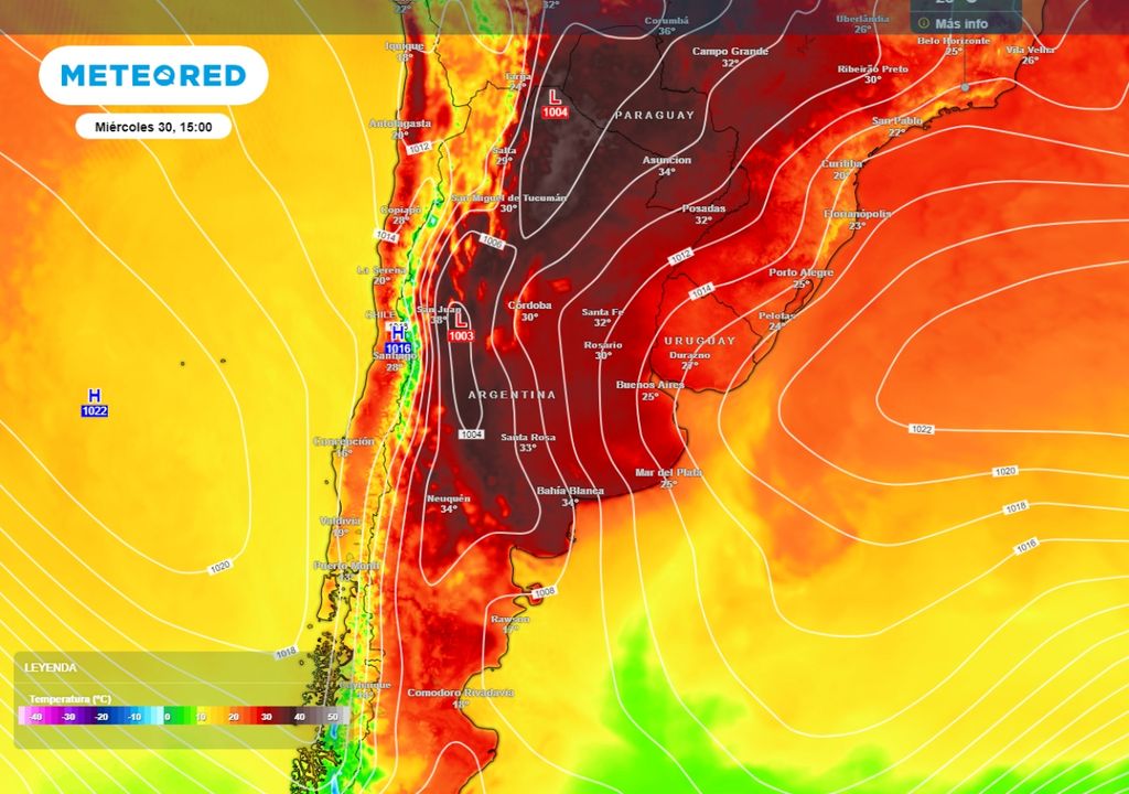 tiempo clima pronóstico Argentina calor octubre noviembre alerta tormentas lluvias