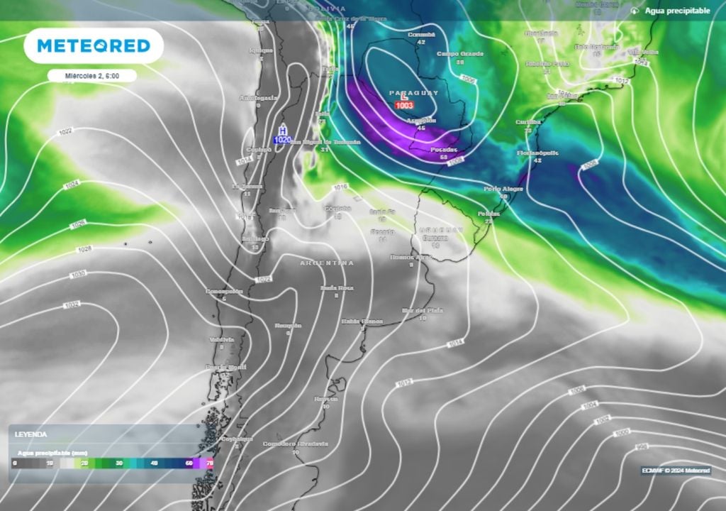 Argentina tiempo clima pronstico tormentas granizo