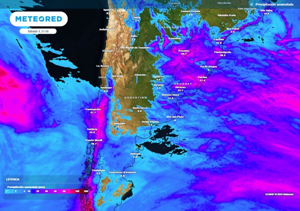 Argentina tiempo clima pronstico tormentas granizo