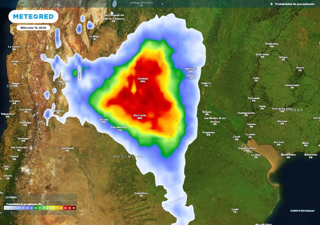 Tiempo pronóstico clima Argentina alerta