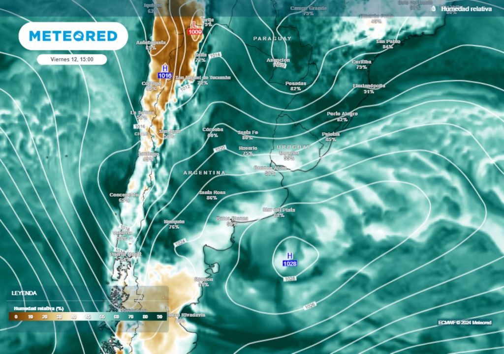 Pronóstico tiempo clima Argentina Otoño frio ciclogénesis lluvias