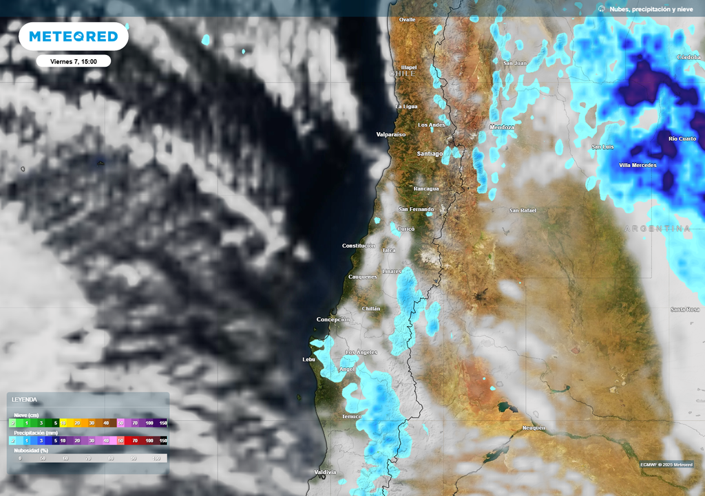 mapa de lluvia y nieve. mapa de lluvia y nieve.