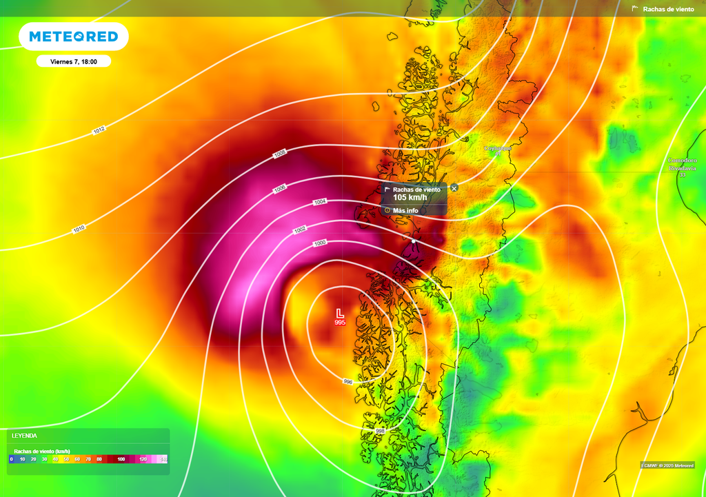 mapa de ráfagas viento.