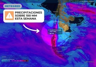 ¿Dónde va a llover en Chile esta semana? Aquí el pronóstico de precipitaciones de Meteored 