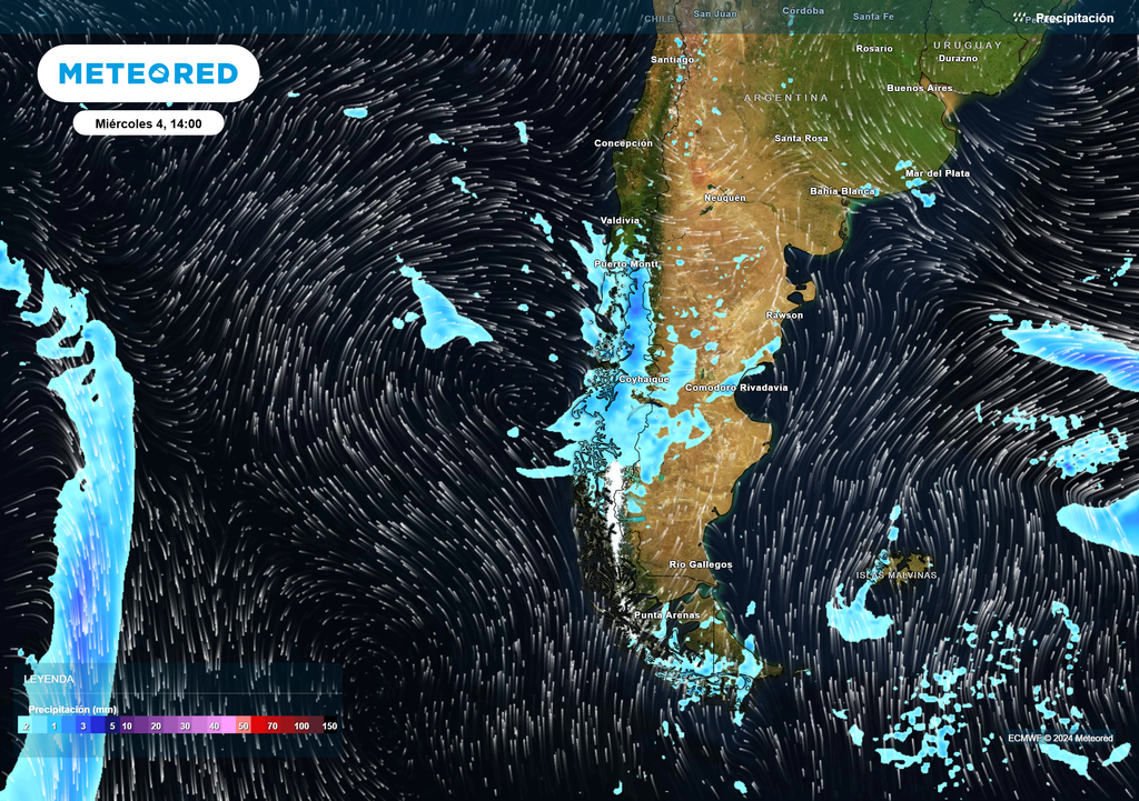 Mapa de precipitación. Mapa de precipitación.