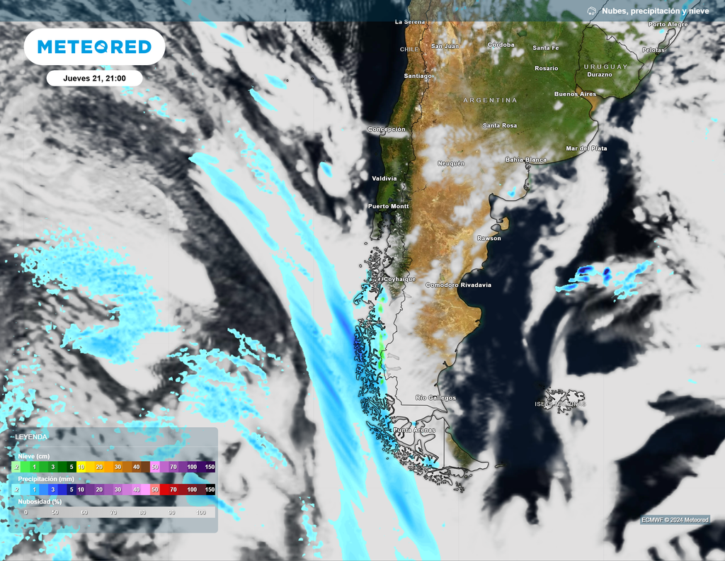 Mapa de lluvia y nieve. Mapa de lluvia y nieve.