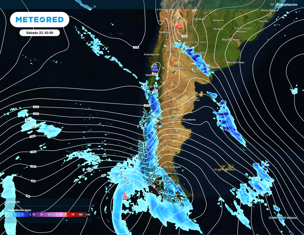 Mapa de precipitación. Mapa de precipitación.