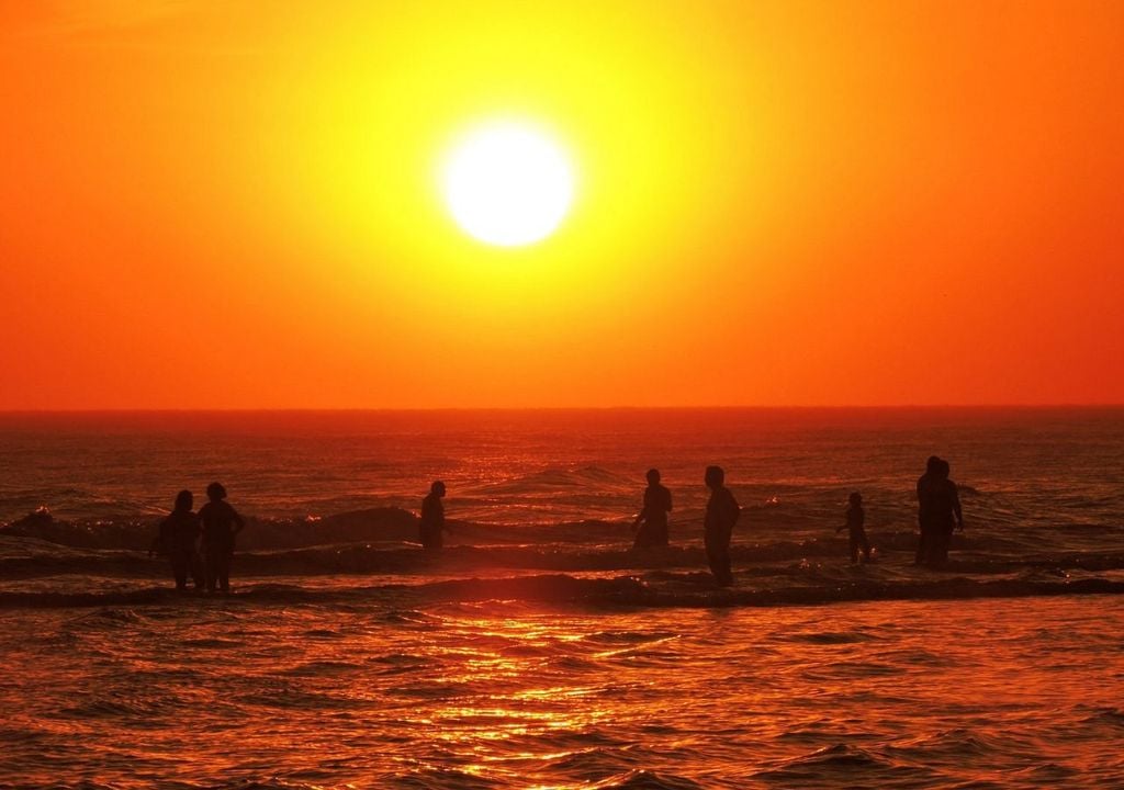 Atardecer en Claromecó Atardecer en Claromecó