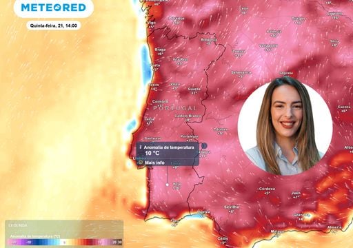 Dorsal africana sobre Portugal: o calor an&oacute;malo (at&eacute; +10 &ordm;C) ligar&aacute; Marraquexe a Lisboa