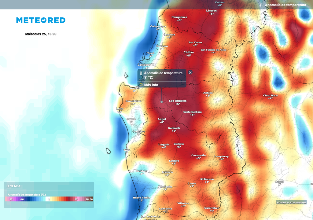Durante la segunda mitad de la semana cambiarán las condiciones meteorológicas en Chile centro-sur.