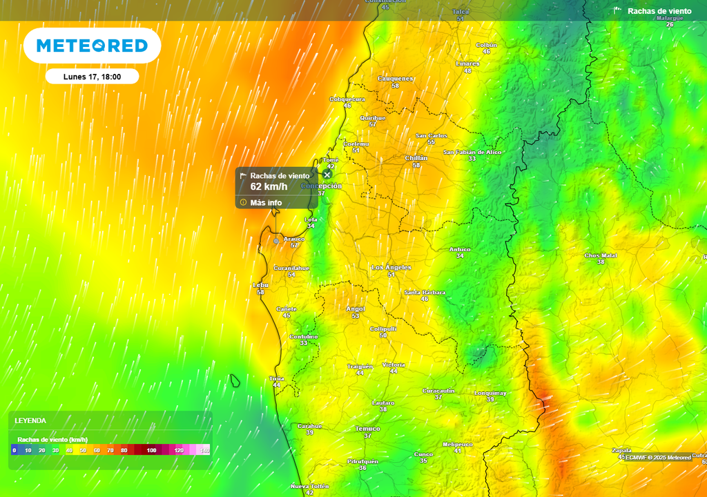 Dorsal en altura trae calor extremo a Chile centro sur, Ñuble, Biobío, Meteored Dorsal en altura trae calor extremo a Chile centro sur, Ñuble, Biobío, Meteored