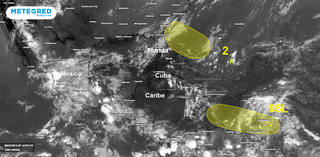 Dos bajas tropicales en desarrollo: una hacia el Caribe y otra en la costa sureste de los EE. UU.