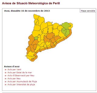 Dos mundos diferentes en avisos meteorológicos