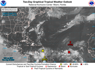 Dos ondas tropicales mantienen activo al Atlántico