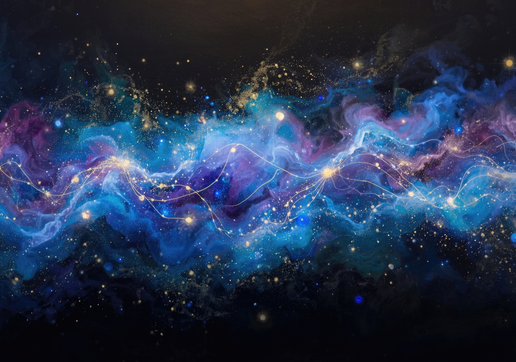 En la mecánica cuántica, partículas y campos pueden formar sistemas entrelazados con propiedades compartidas.