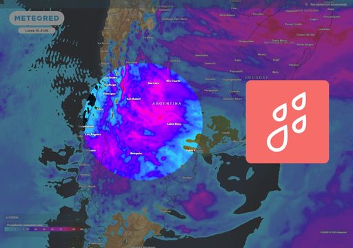 Dos pronunciados vórtices fomentarán lluvias muy abundantes en Mendoza, San Luis y Neuquén en el resto de esta semana