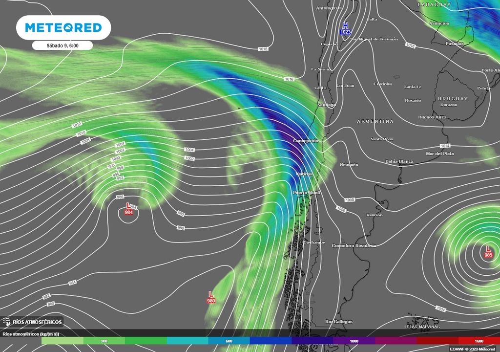 rio atmosférico agendado para o fim de semana de 9 de setembro.