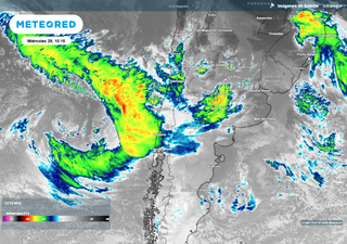 Dos sistemas frontales dejarán hasta 120 mm, fuertes vientos y abundante nieve en la zona central