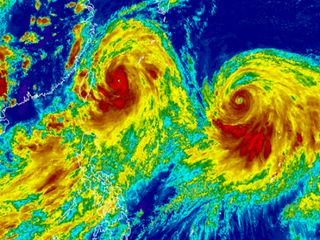 Dos tifones poderosos se acercan a costas del continente Asiático