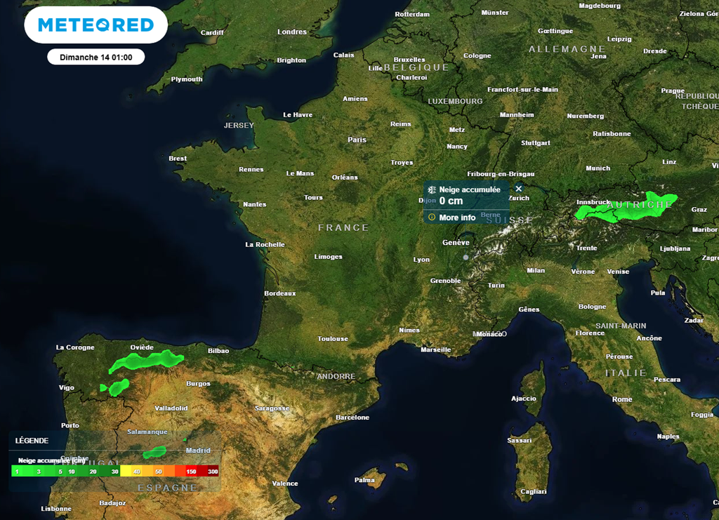 Aucune chute de neige n'est prévue sur nos reliefs au cours des 8 prochains jours... Aucune chute de neige n'est prévue sur nos reliefs au cours des 8 prochains jours...