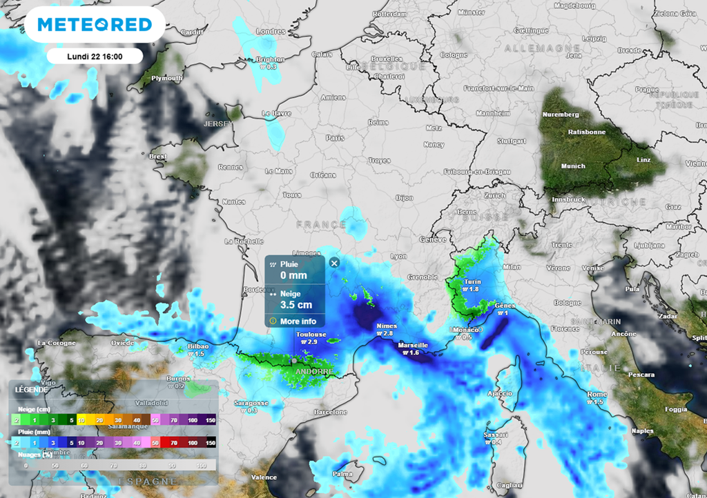 Avec la baisse des températures en début de semaine prochaine, la neige va faire son retour à moyenne altitude sur les reliefs de la moitié sud.