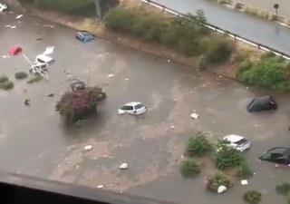 Drammatica alluvione lampo a Palermo: i video