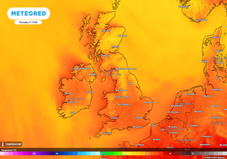 Hot continental air to cause UK temperatures to rise, but low pressure threatens to return