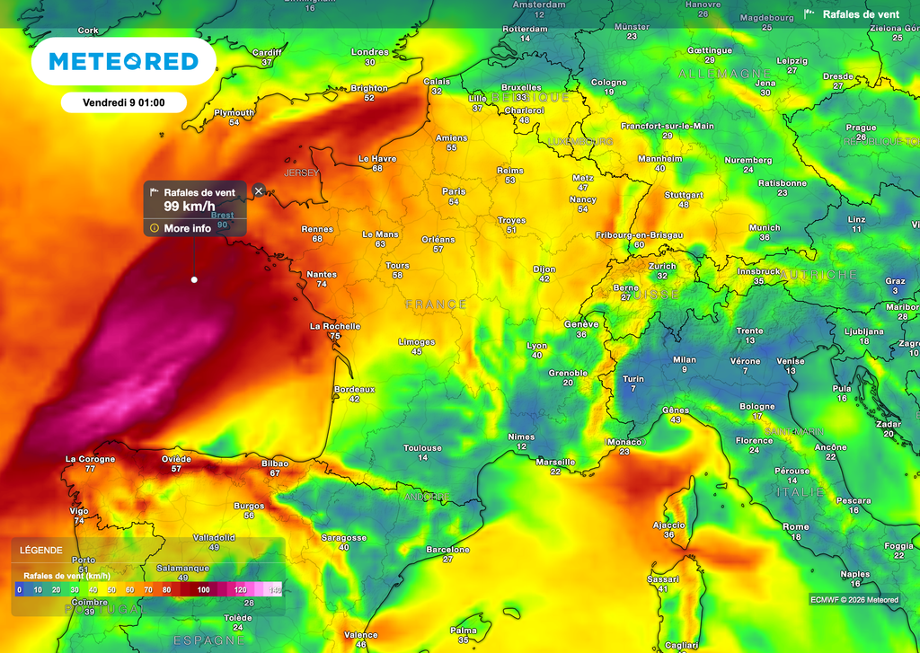 Le vent va se renforcer par l'ouest. Le vent va se renforcer par l'ouest.