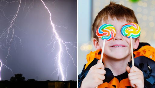 "Dulce o truco" con paraguas: Noche de Halloween se pronostica con probables tormentas y chubascos en Chile centro-sur
