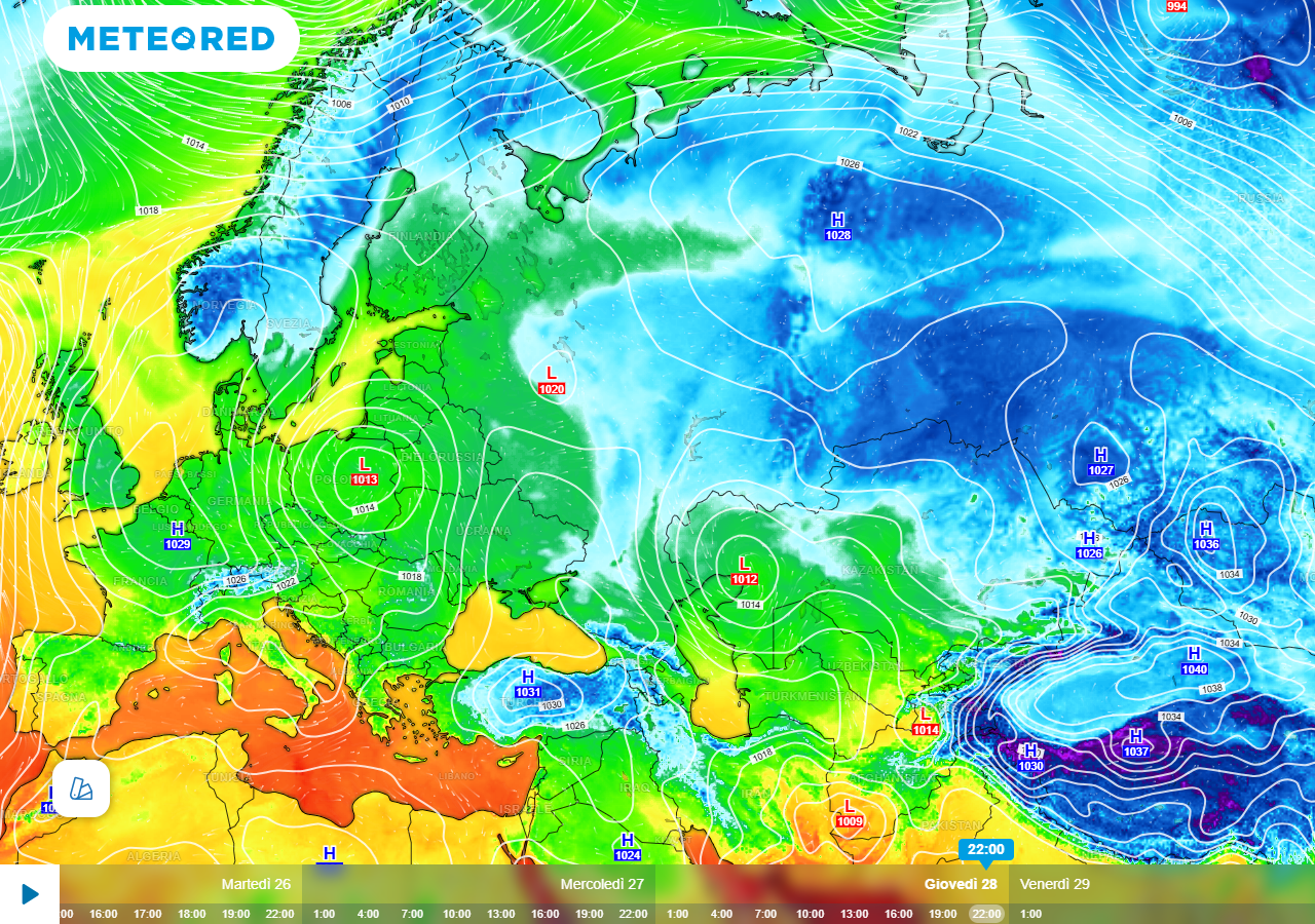 La “MJO” è in grado di influenzare in maniera più o meno indiretta l’andamento meteo/climatico sul vecchio continente e sul Mediterraneo, specie nel periodo invernale.